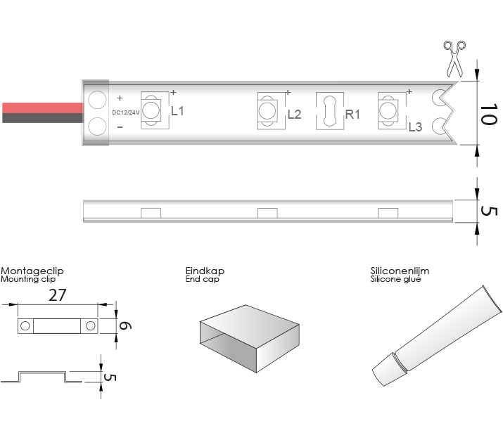 Product dimensions
