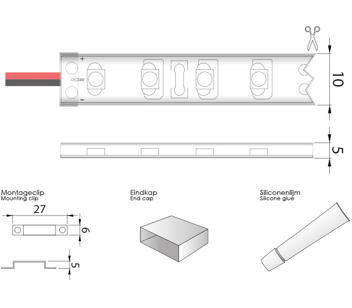 Product dimensions