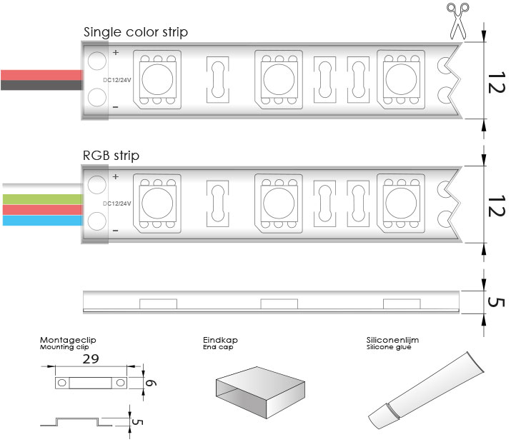 Product dimensions
