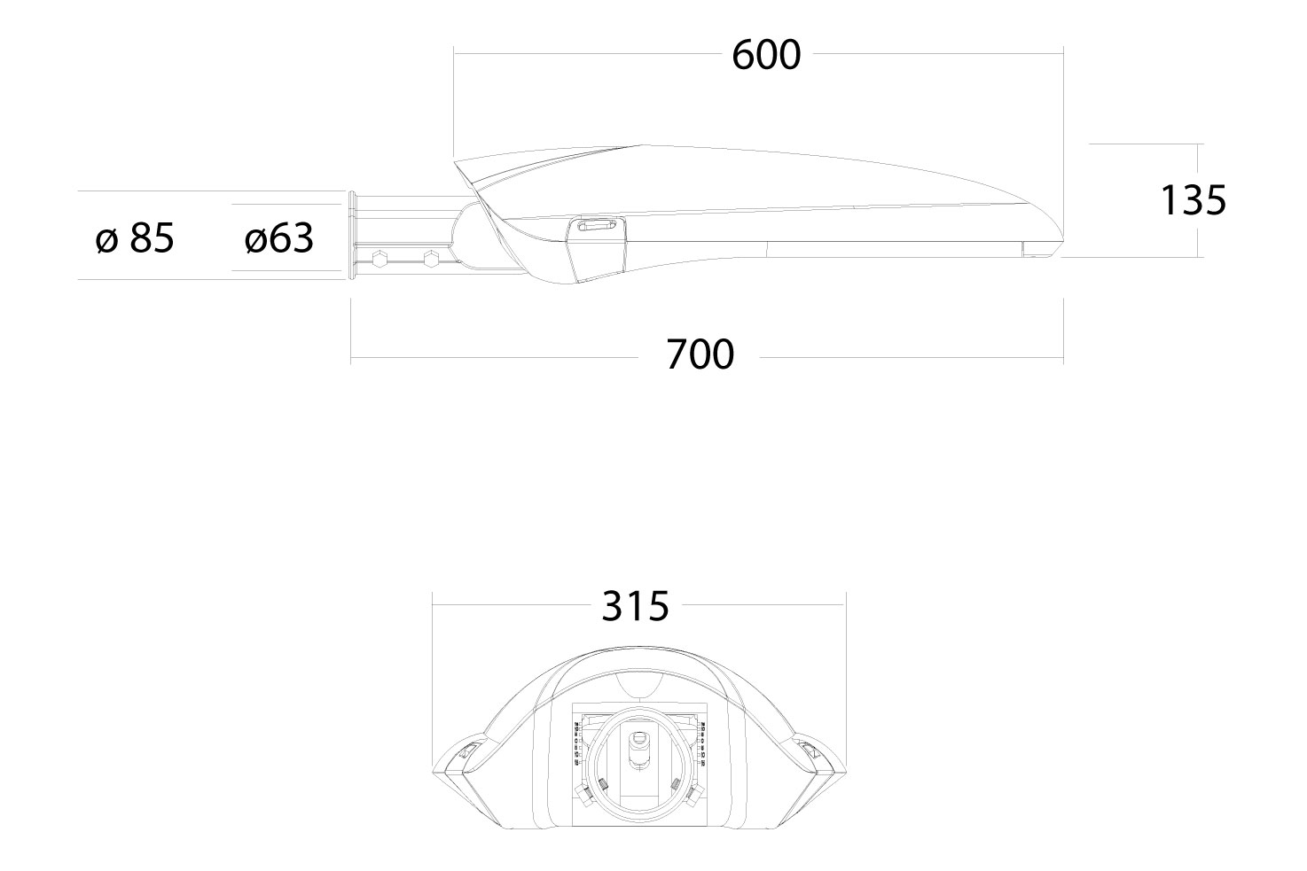 Product dimensions